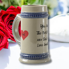 Caneca De Cerveja Script Legal clássico "O melhor Pai do mundo" pers