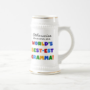 Caneca De Cerveja Se não sabido como t-shirt do Melhor-est Gramma