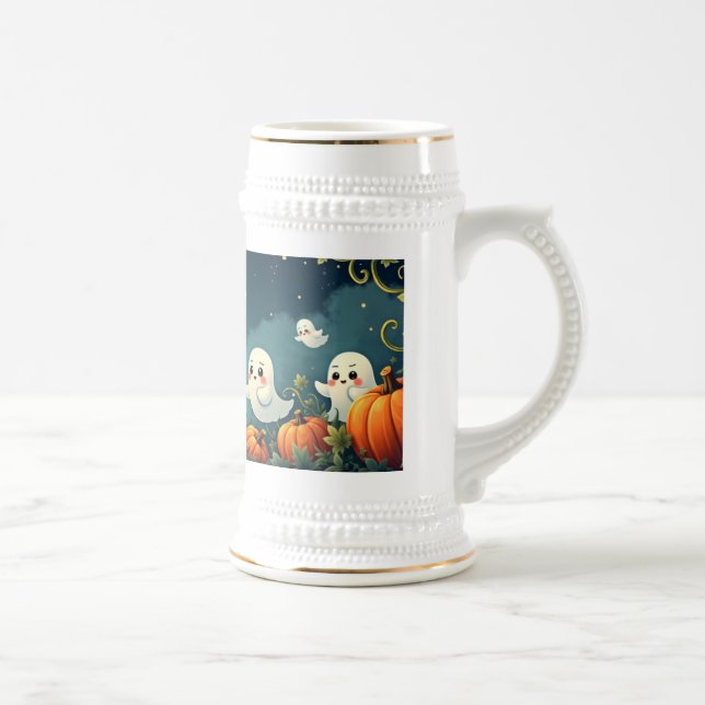 Caneca De Cerveja Seção de Abóbora Assombrada (Direita)