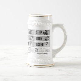 Caneca De Cerveja Segurança ferroviária em Long Island