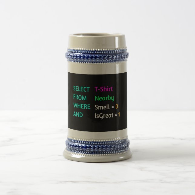 Caneca De Cerveja Selecionar TShirt de Próximo (Centro)