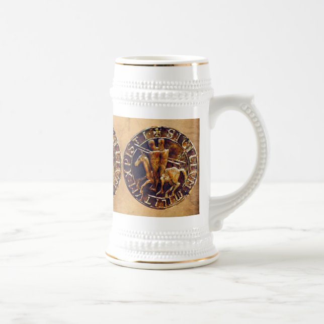 Caneca De Cerveja Selo Medieval dos Cavaleiros Templários (Direita)