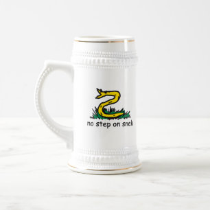 Caneca De Cerveja Sem degraus em memes de névoa Gadsden parody SnekR