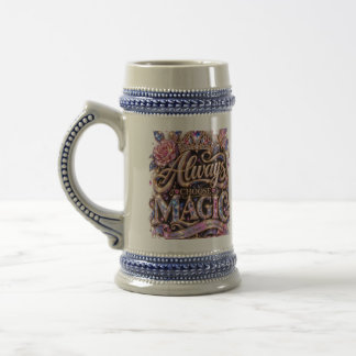 Caneca De Cerveja Sempre Escolha o Design de Cristal Brilhante Mágic