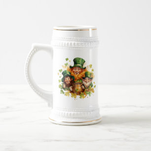 Caneca De Cerveja Sentir sorte Leprechauns Ruas, Patrick