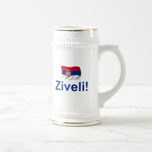 Caneca De Cerveja Serbia Ziveli!