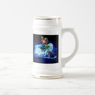 Caneca De Cerveja Sereia com golfinho