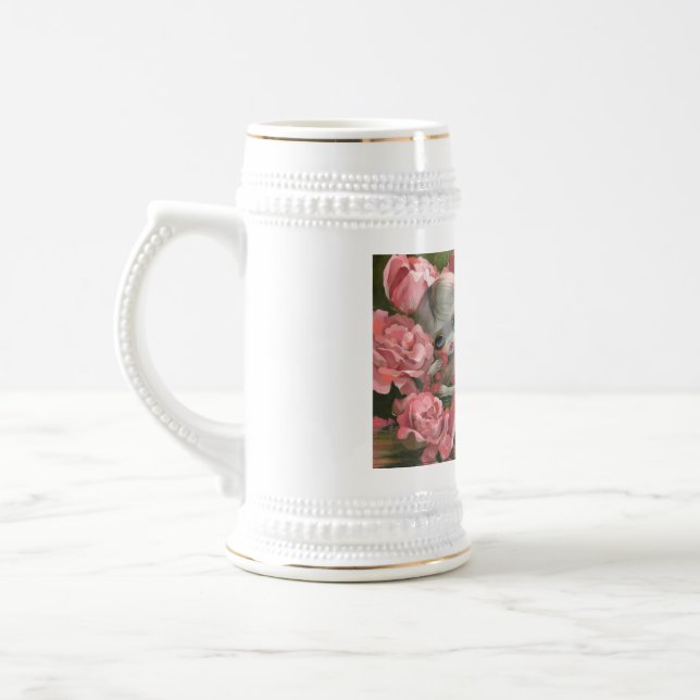 Caneca De Cerveja "Sereia com Rosas" (Esquerda)