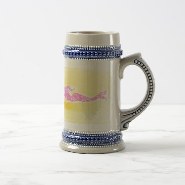 Caneca De Cerveja sereias cor-de-rosa (Direita)
