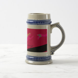 Caneca De Cerveja sereias cor-de-rosa