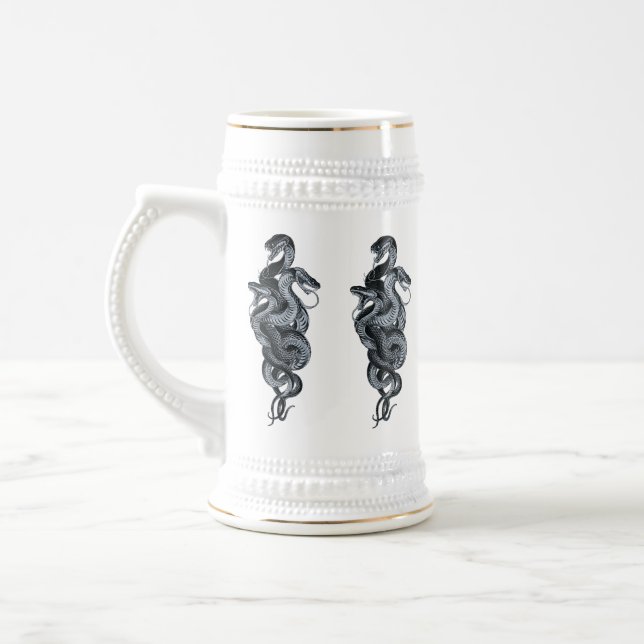 Caneca De Cerveja Serpente de Três Cabeças Obra-Prima (Esquerda)