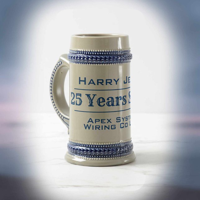 Caneca De Cerveja Serviço Longo ou Aposentação (Criador carregado)