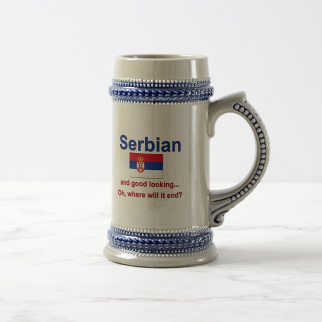 Caneca De Cerveja Sérvio bonito (Direita)