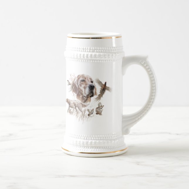 Caneca De Cerveja Setter Lindo, Arte (Direita)