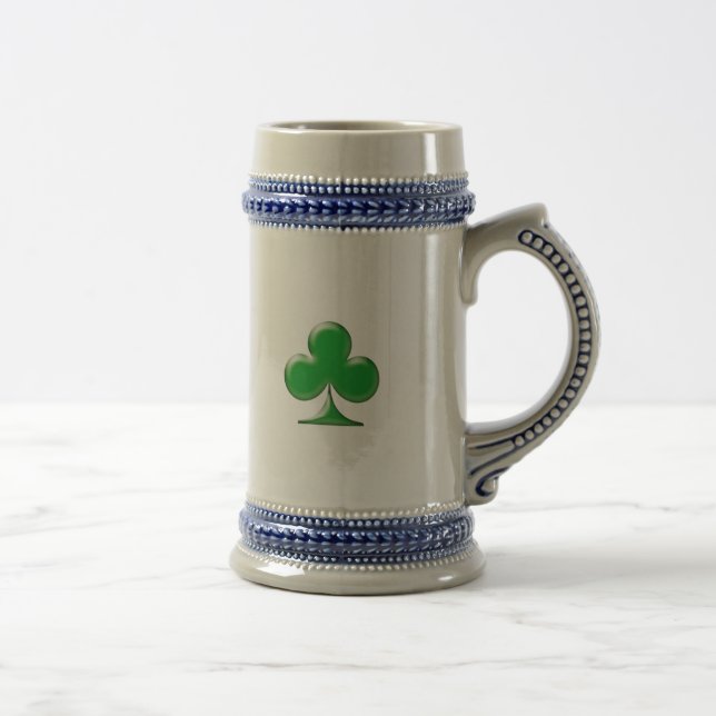 Caneca De Cerveja Shamrock Verde Irlandês do Dia de São Patrício (Direita)