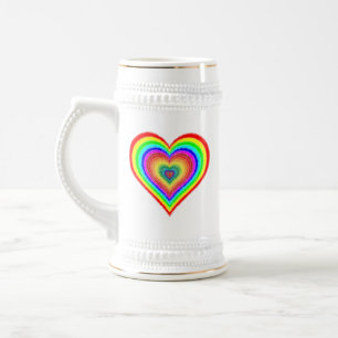 Caneca De Cerveja Símbolo dia de os namorados Rainbow Love-25543