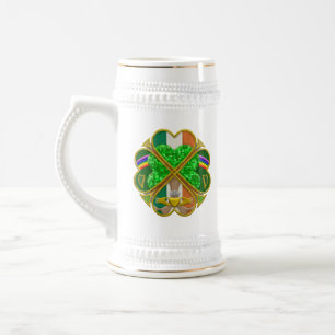 Caneca De Cerveja Símbolo do Patrimônio do Trevo Celta Inspirado Irl