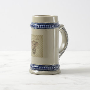 Caneca De Cerveja Simples elegante agradecimento minimalista persona