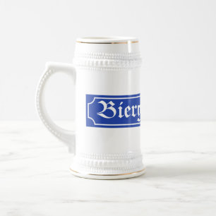 Caneca De Cerveja Sinal de Biergarten, Baviera, Alemanha
