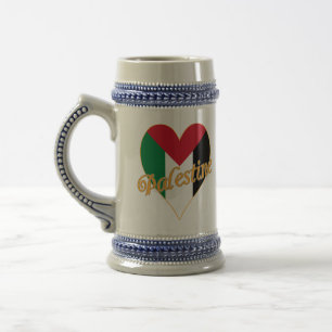 Caneca De Cerveja Sinalizador ف Palestina ل س ط ي ن Arte do Árabe e 