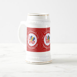 Caneca De Cerveja Sinalizador Bárbaro Red LOVE Personalizado