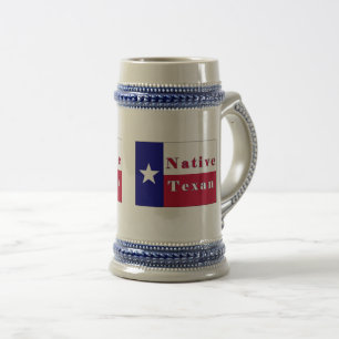 Caneca De Cerveja Sinalizador de Estrela Única do Texano Nativo