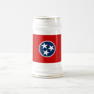 Caneca De Cerveja Sinalizador do Estado do Tennessee