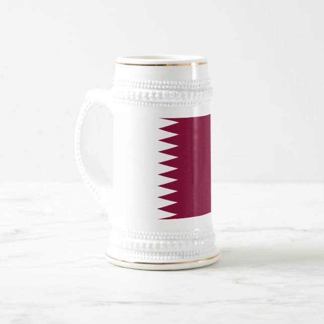 Caneca De Cerveja Sinalizador do Qatar (Frente Esquerda)