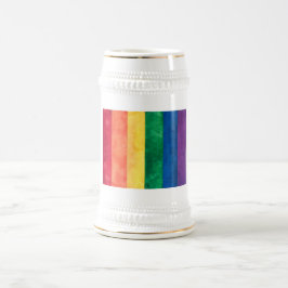 Caneca De Cerveja Sinalizador orgulho gay Arco-Íris