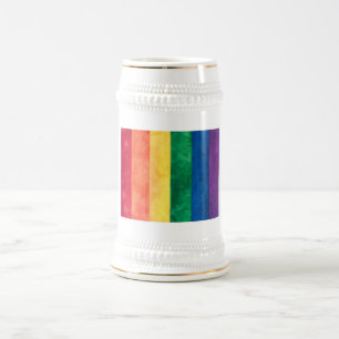 Caneca De Cerveja Sinalizador orgulho gay Arco-Íris