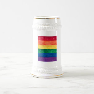 Caneca De Cerveja Sinalizador orgulho gay Arco-Íris