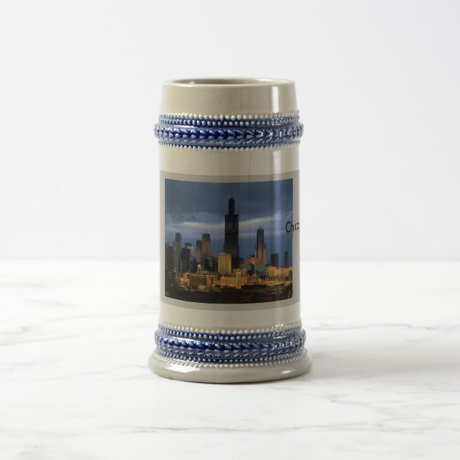 Caneca De Cerveja Skyline de Chicago (Centro)