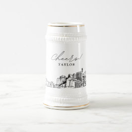 Caneca De Cerveja Skyline do Gift Jacksonville