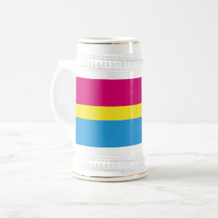 Caneca De Cerveja SlipperyJoe's, a bandeira do orgulho pansexual do