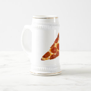 Caneca De Cerveja SlipperyJoe's artístico Sliced Pizza gay presente