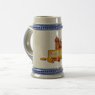 Caneca De Cerveja SlipperyJoe's caloroso clima festivo de Ação de Gr