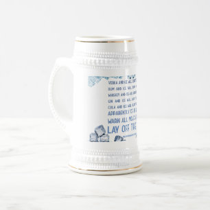 Caneca De Cerveja SlipperyJoe's ice álcool vodka rum cola whiskey