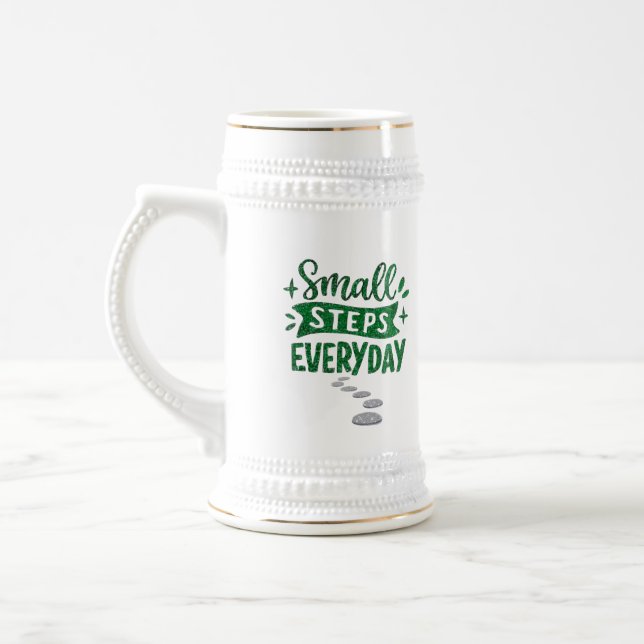 Caneca De Cerveja Small Steps Everyday Inspirational Mug (Esquerda)