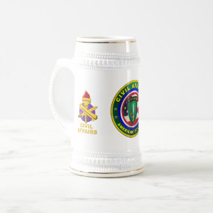 Caneca De Cerveja Soldado dos Assuntos Civis do Exército Orgânico