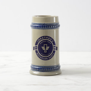 Caneca De Cerveja Solteiro azul marinho