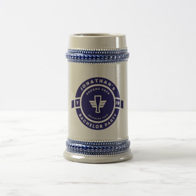 Caneca De Cerveja Solteiro azul marinho (Centro)