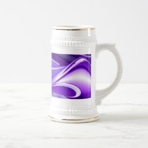 Caneca De Cerveja Sonho Roxo, Abstrato Fantasy Arte Arco-Íris