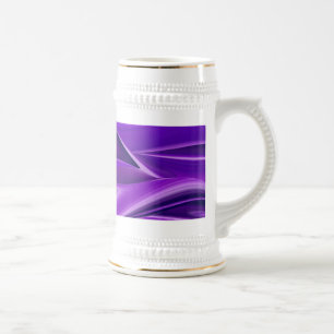 Caneca De Cerveja Sonho Roxo, Abstrato Fantasy Arte Arco-Íris