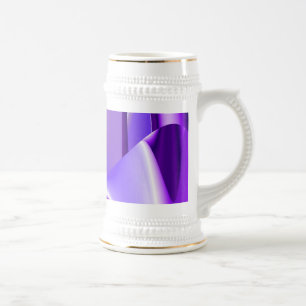 Caneca De Cerveja Sonho Roxo, Abstrato Fantasy Arte Arco-Íris