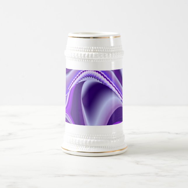 Caneca De Cerveja Sonho Roxo, Abstrato Fantasy Arte Arco-Íris (Centro)