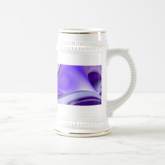 Caneca De Cerveja Sonho Roxo, Abstrato Fantasy Arte Arco-Íris