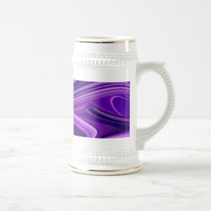 Caneca De Cerveja Sonho Roxo, Abstrato Fantasy Arte Arco-Íris