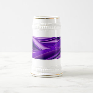 Caneca De Cerveja Sonho Roxo, Abstrato Fantasy Arte Arco-Íris
