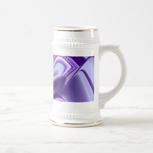 Caneca De Cerveja Sonho Roxo, Abstrato Fantasy Arte Arco-Íris
