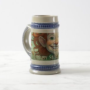 Caneca De Cerveja Sorrisos Sortudos no Dia de São Patrício